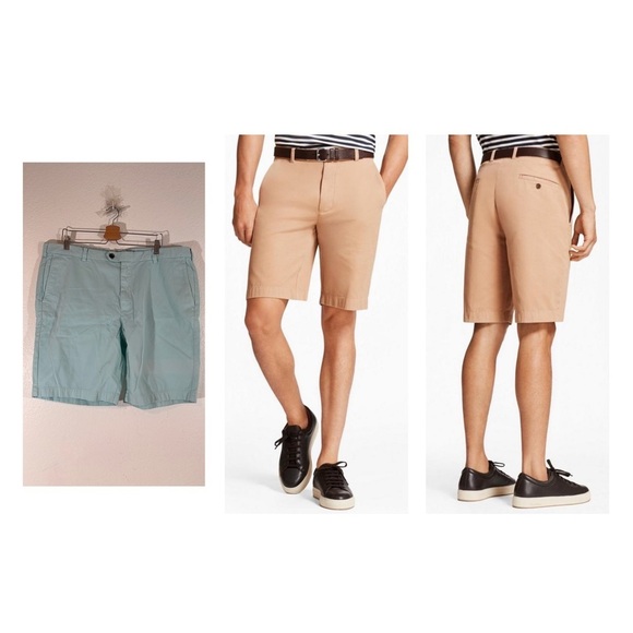 BROOKS BROTHERS BERMUDA COTTON SHORTS Front & Back Pockets SIZE 42 - Picture 1 of 7